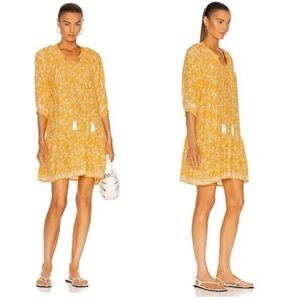 Natalie Martin 100% Silk Stevie Short Dress – Bamboo Sun Boho Mini